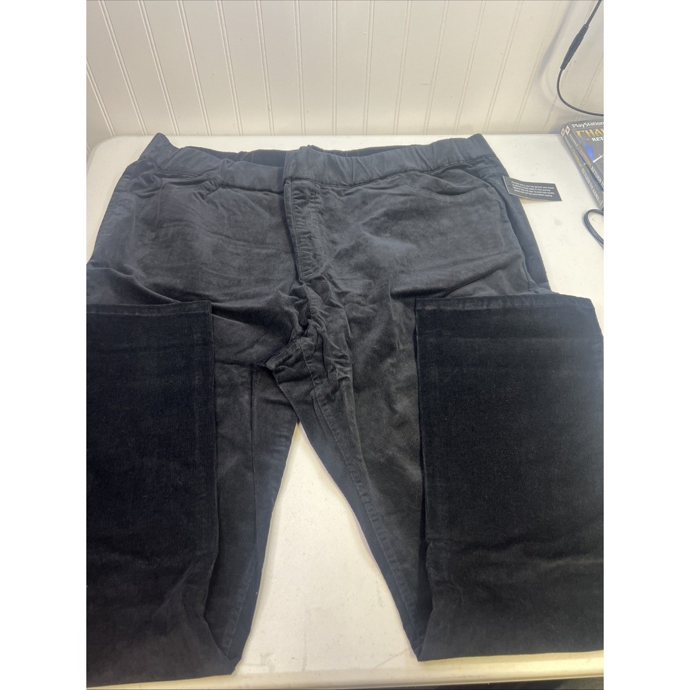 D &‎ Co Denim + Company Black Corduroy Pants Women's Size 24w